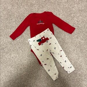Carter's Red and Gray Kids Matching Set